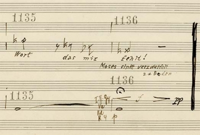 Arnold Schönberg: »Moses und Aron«, II. Akt © Schott Music